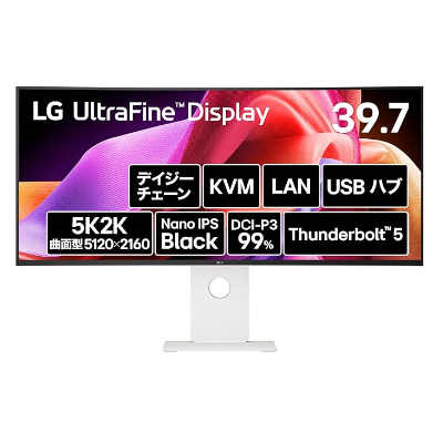 LG、Thunderbolt™ 5搭載の5K2K 39.7インチモニター「40U990A-W」を発表