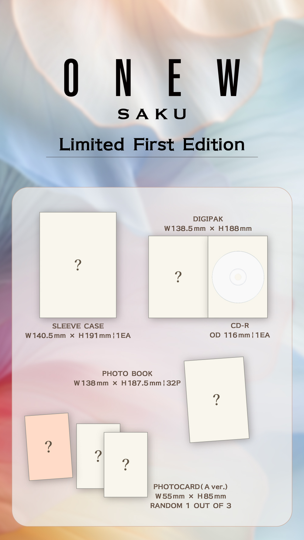 ONEW Japan 2nd Mini Album 『SAKU』 10月1日(水)発売＆発売記念特典会