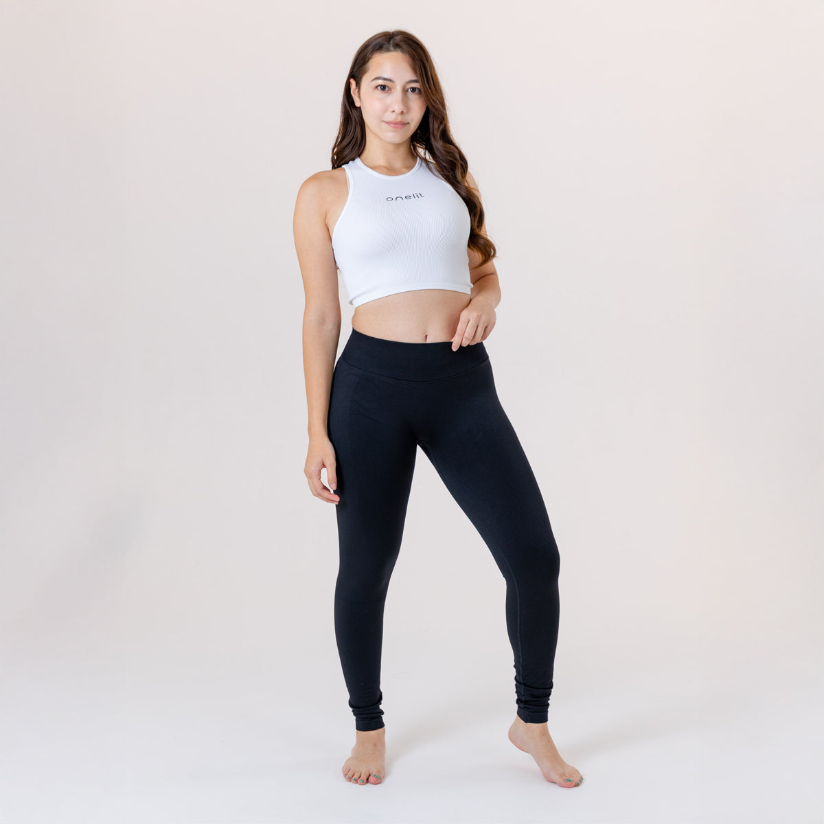 onelit スクランチ シームレス ミッドライズレギンス