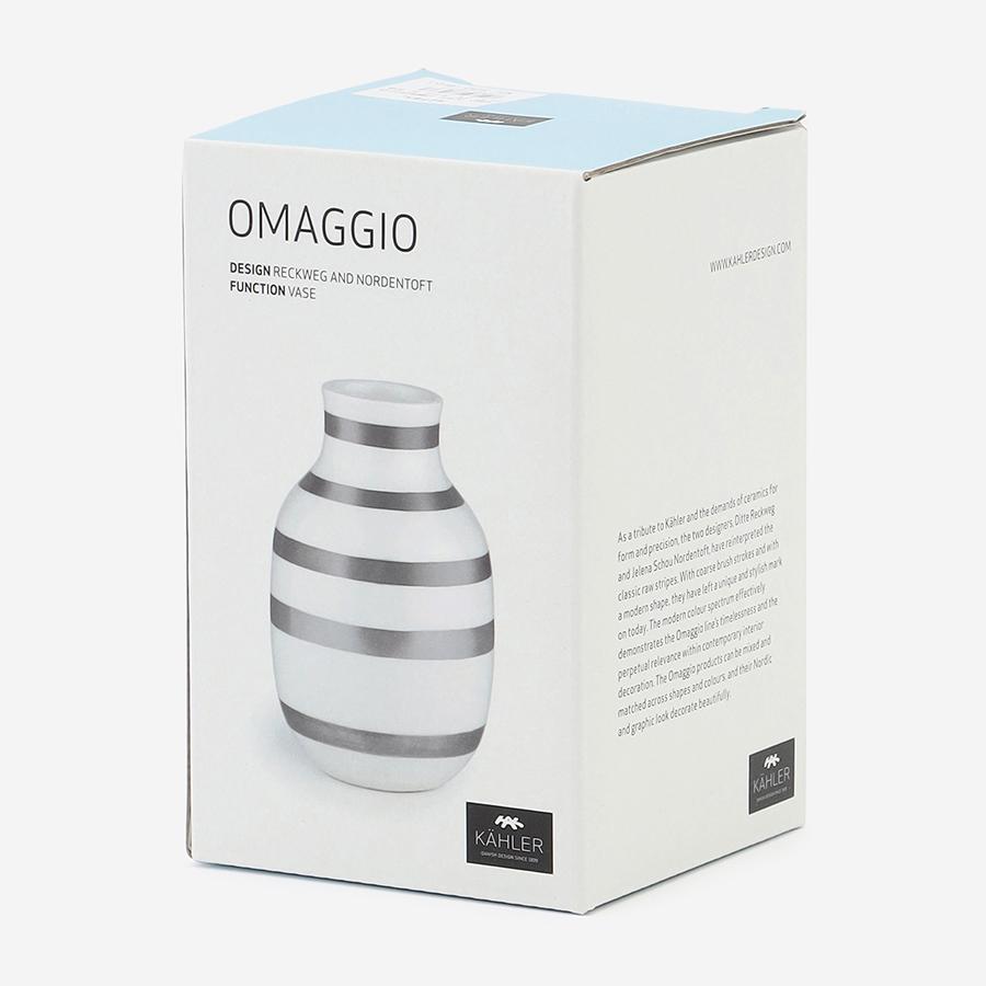 KAHLER | OMAGGIO フラワーベース H12.5cm シルバー｜【公式】ACTUS