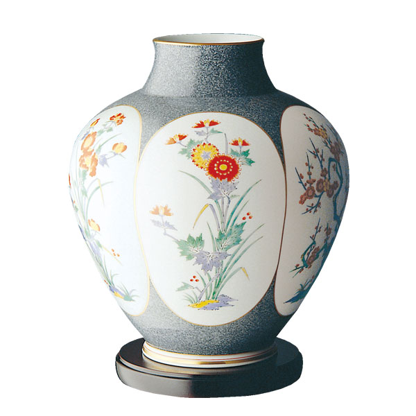 染錦梅菊牡丹）花瓶|有田焼の老舗-香蘭社オンラインショップ