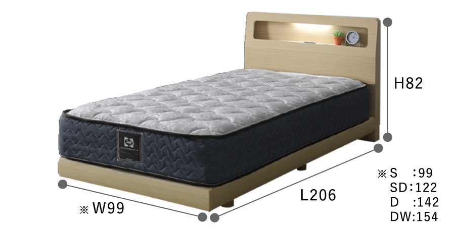 シーリー フレアル＋ツインエール01TT ベッドフレーム＆マットレス 1台