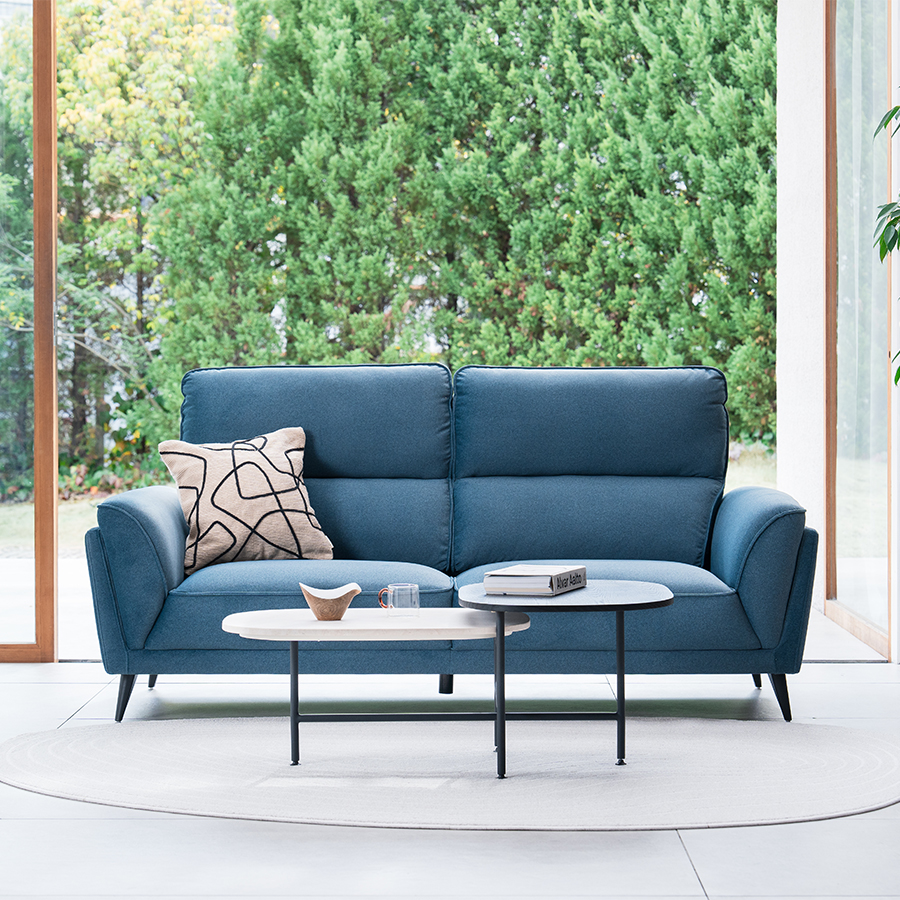 あやりんさま専用】1人掛けソファ 青 ブルー※傷箇所追加 あやりんさま