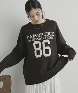 マシンウォッシャブル】86ロゴニット(F BROWN): トップス｜PMbox P&M