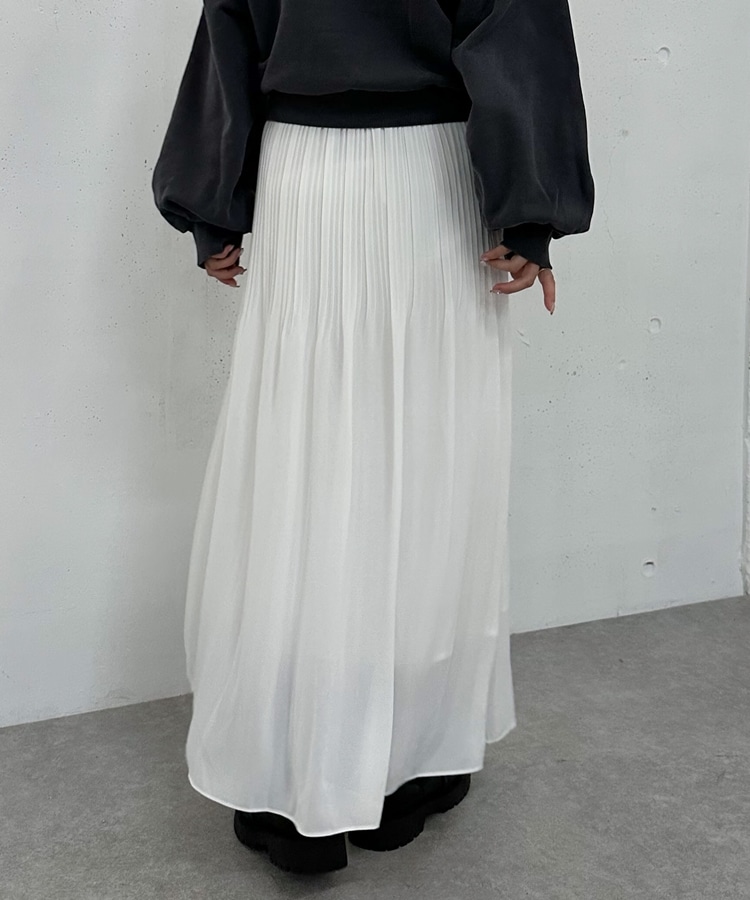 ランダムプリーツフレアスカート(M GRAY): スカート｜PMbox P&M