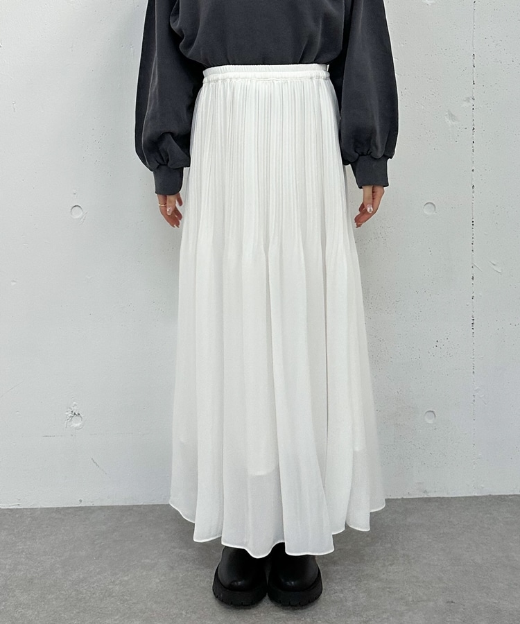 ランダムプリーツフレアスカート(M GRAY): スカート｜PMbox P&M