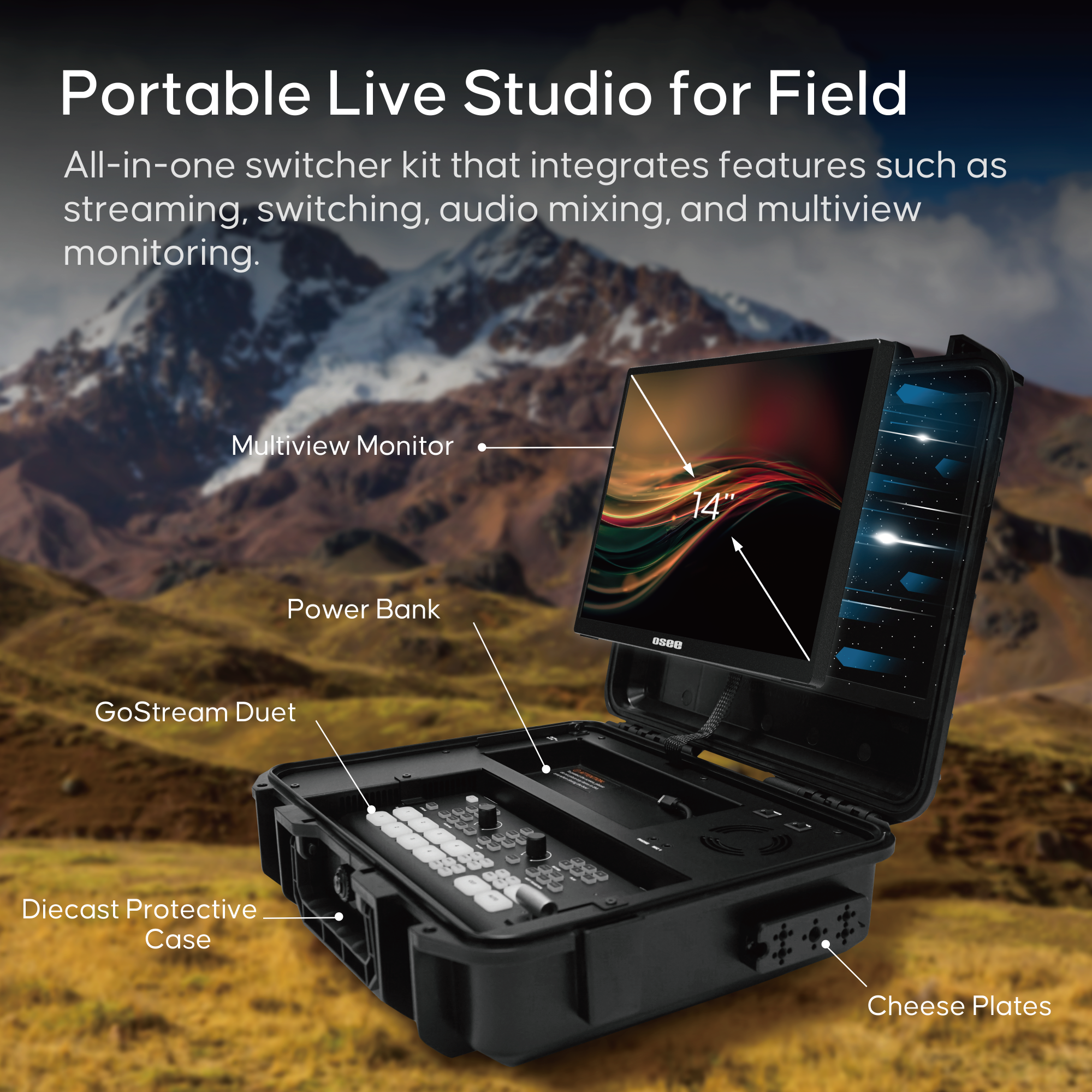 GoStream Duet Kit: Live Stream Switcher & Multi-Camera Mixer