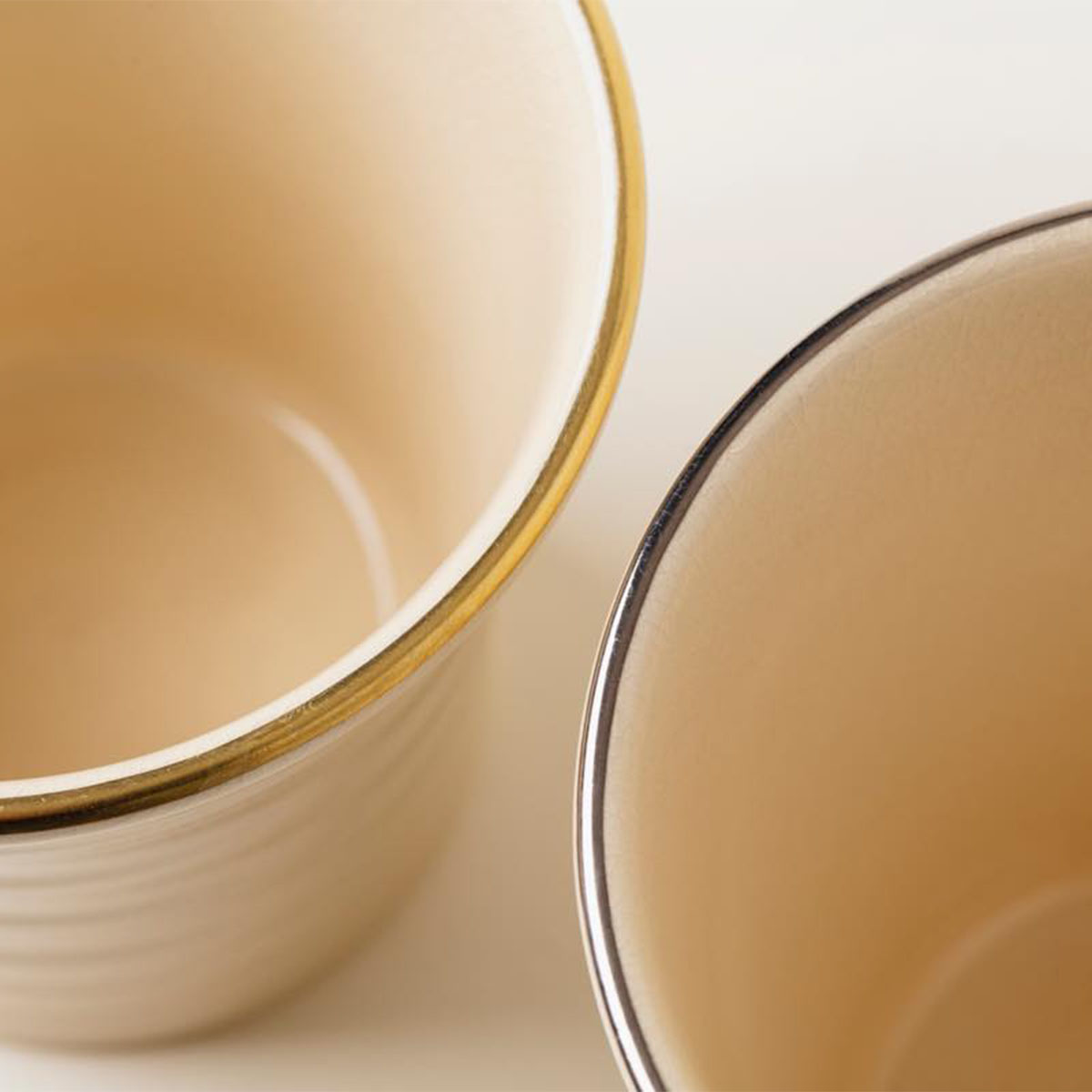 白薩摩タンブラーペア(竹節・三段溝)[シロサツマタンブラーペア