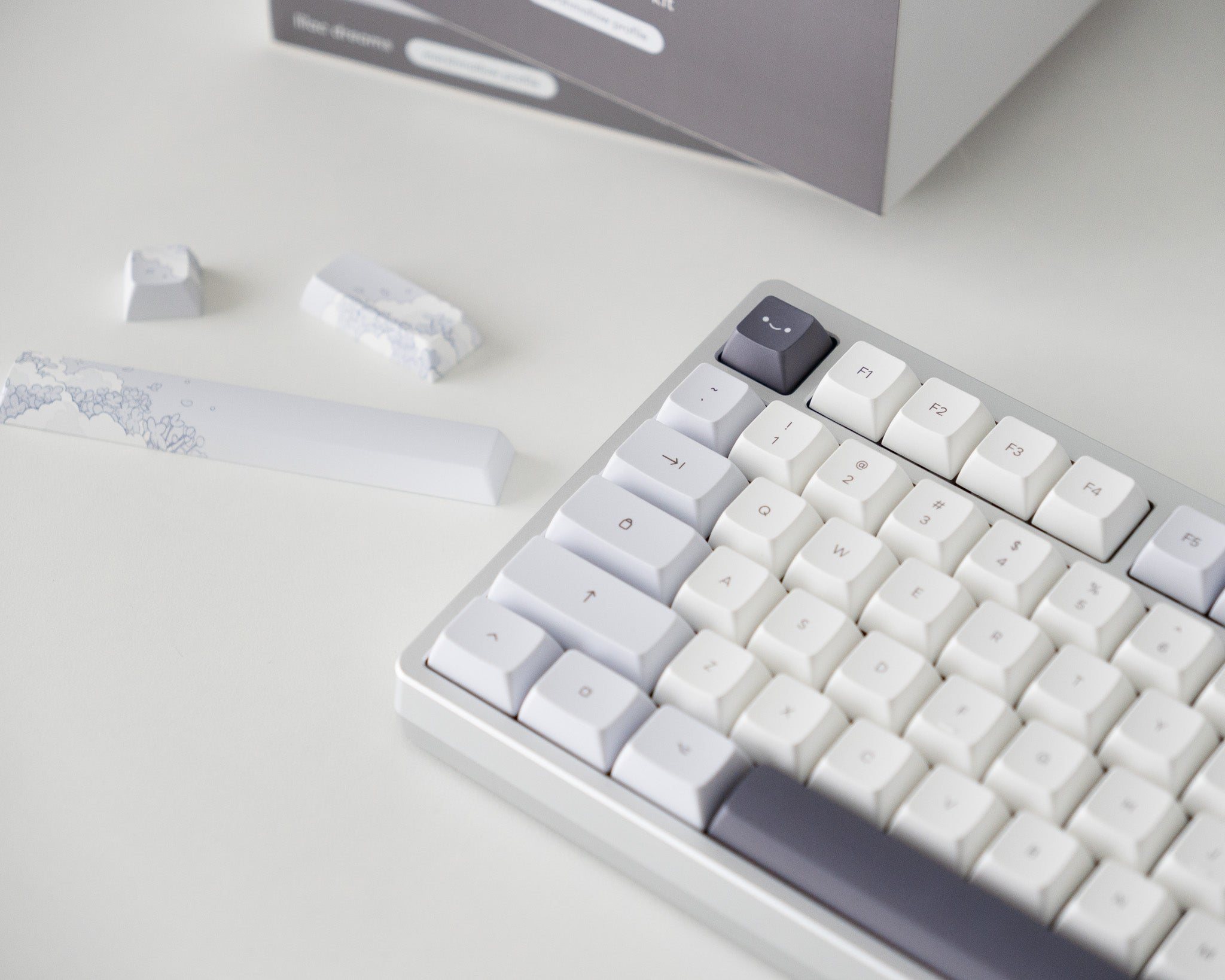 lilac dreams marshmallow keycaps – osume