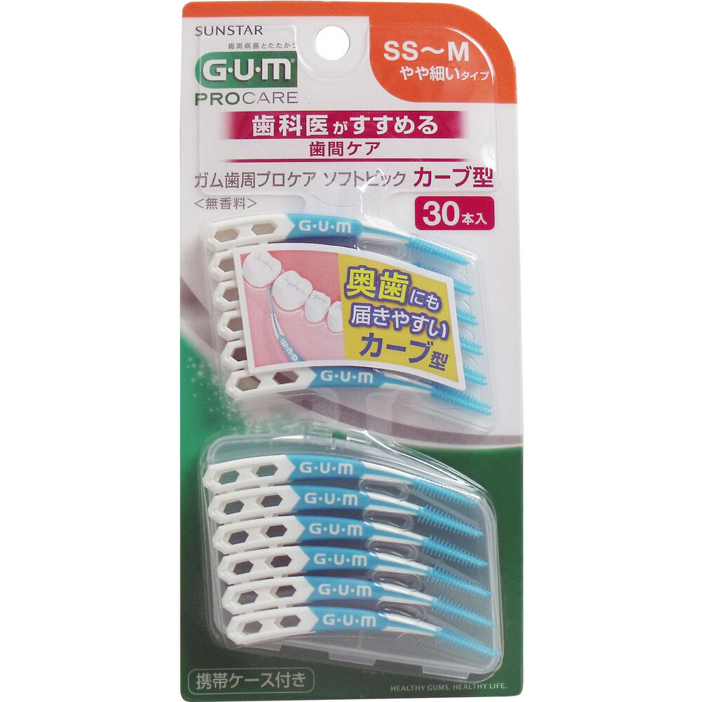 GUM ガム歯周プロケア ソフトピック 無香料 SSS-Sサイズ 40本入 | 卸