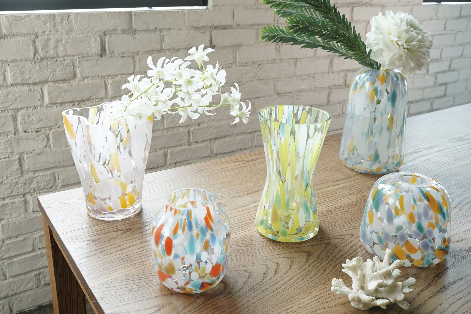 個人宅配送不可】ﾏｰﾌﾞﾙｸﾞﾗｽ01-OR: フラワーベース・鉢カバー ｜ YDM