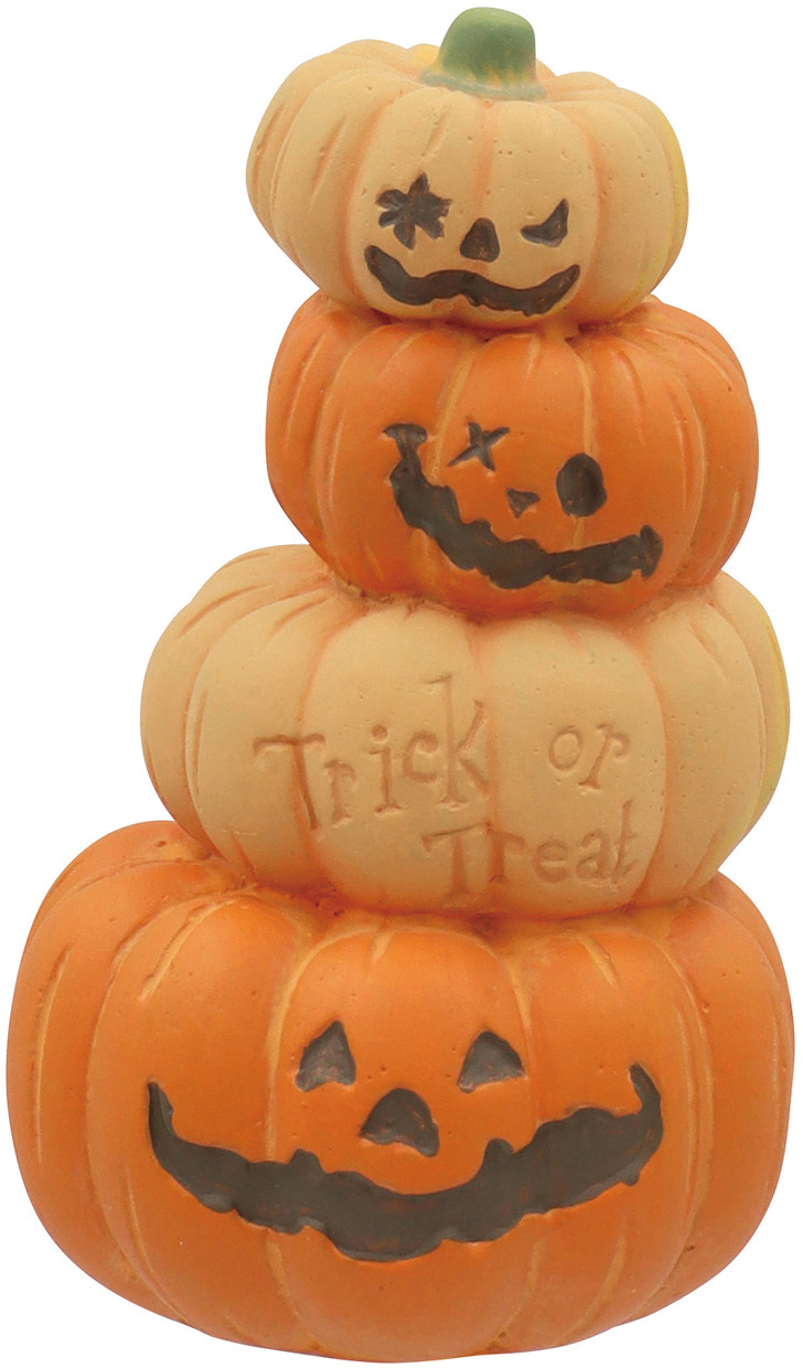 個人宅配送不可】ジャックオーランタンオブジェ4-OR: ハロウィン雑貨