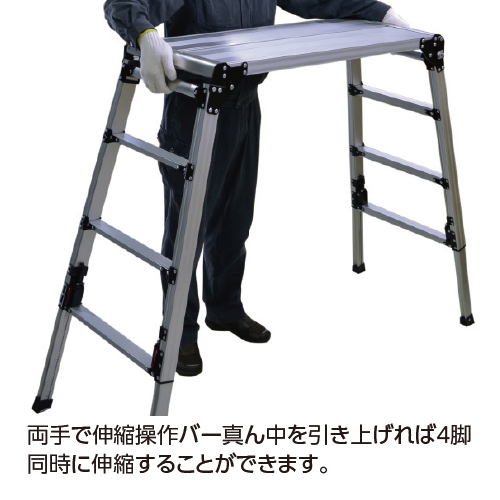 看板資材・広告資材のことなら新星社 -DXJ 四脚アジャスト式足場台 天