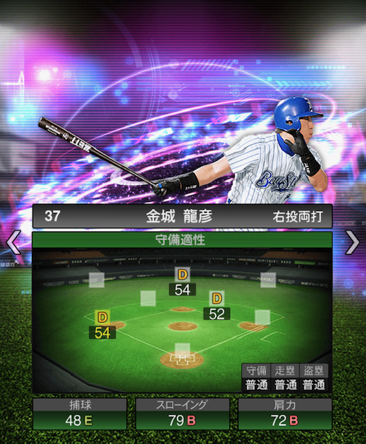 プロスピA】金城 龍彦 (S) 2020 TS [横浜DeNAベイスターズ] の評価