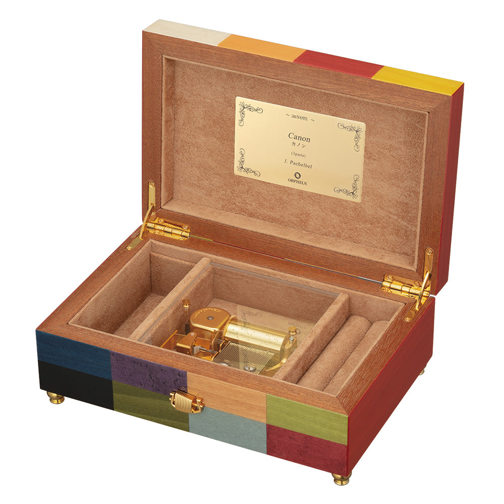 曲が選べる・誕生日に人気】【EX188I】30弁 ORPHEUS イタリア象嵌小物