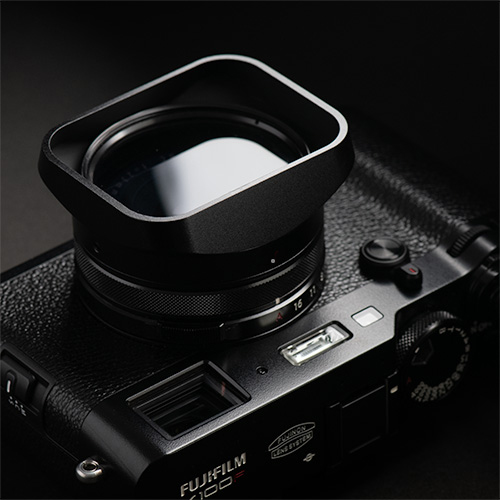 スクエアフード FUJIFILM X100シリーズ専用 角型アルミフード｜Model P