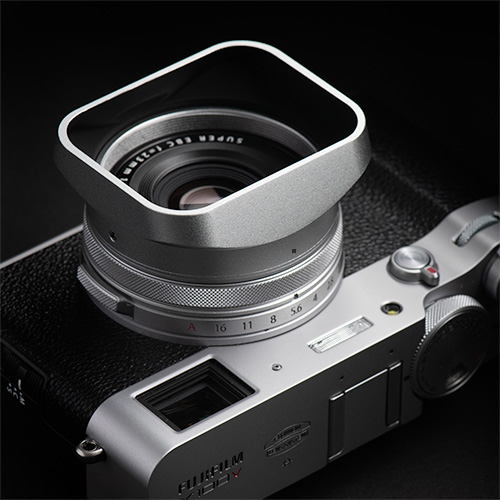 スクエアフード FUJIFILM X100シリーズ専用 角型アルミフード｜Model P
