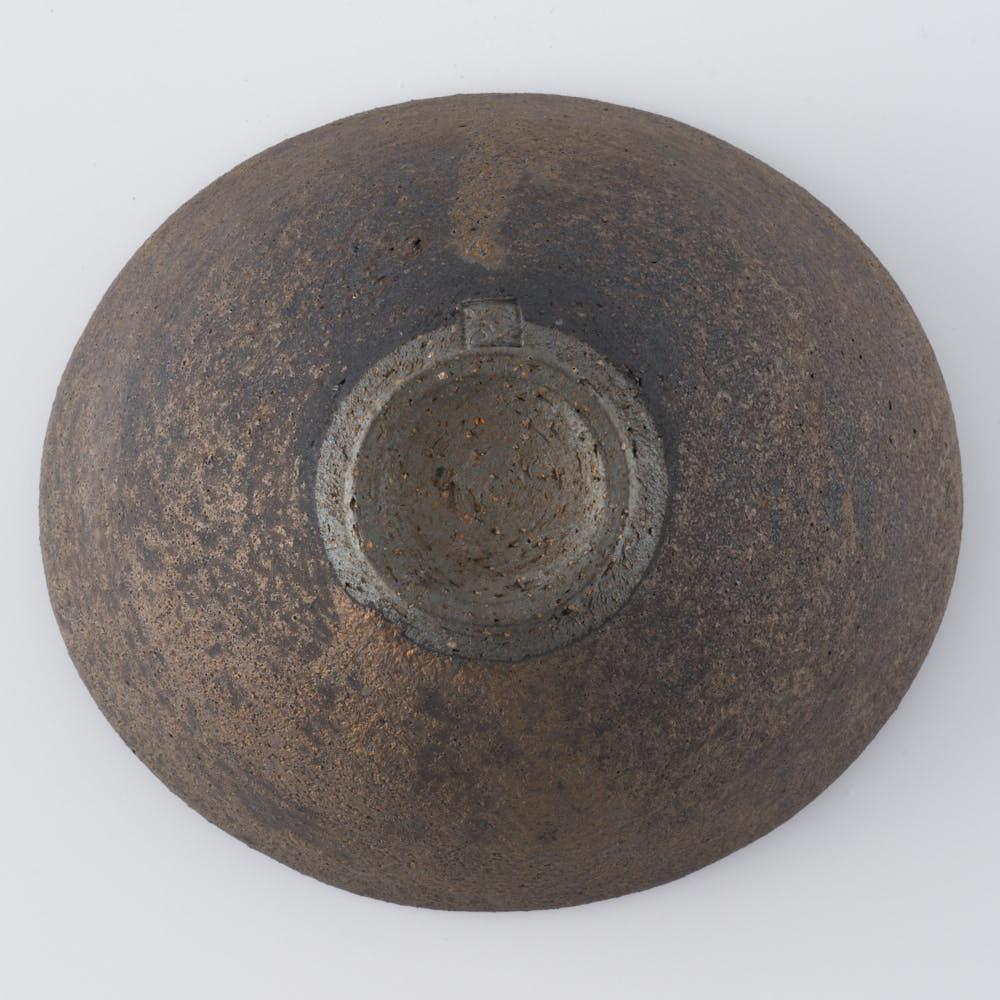 作家 冨部咲喜子 鉄釉楕円鉢(深) ¥4,400 大人の焼き物