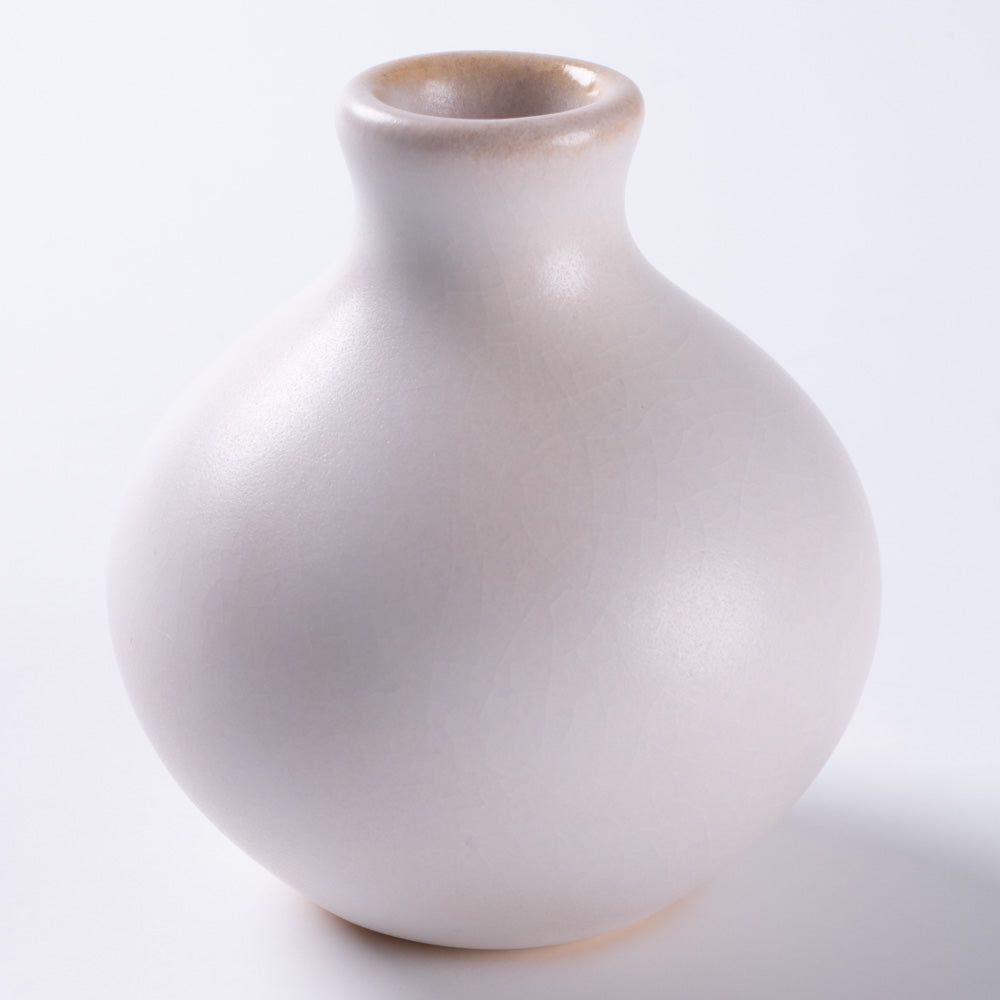 萩焼 天龍窯 ミニ玉花瓶 ホワイト ¥1,100 大人の焼き物