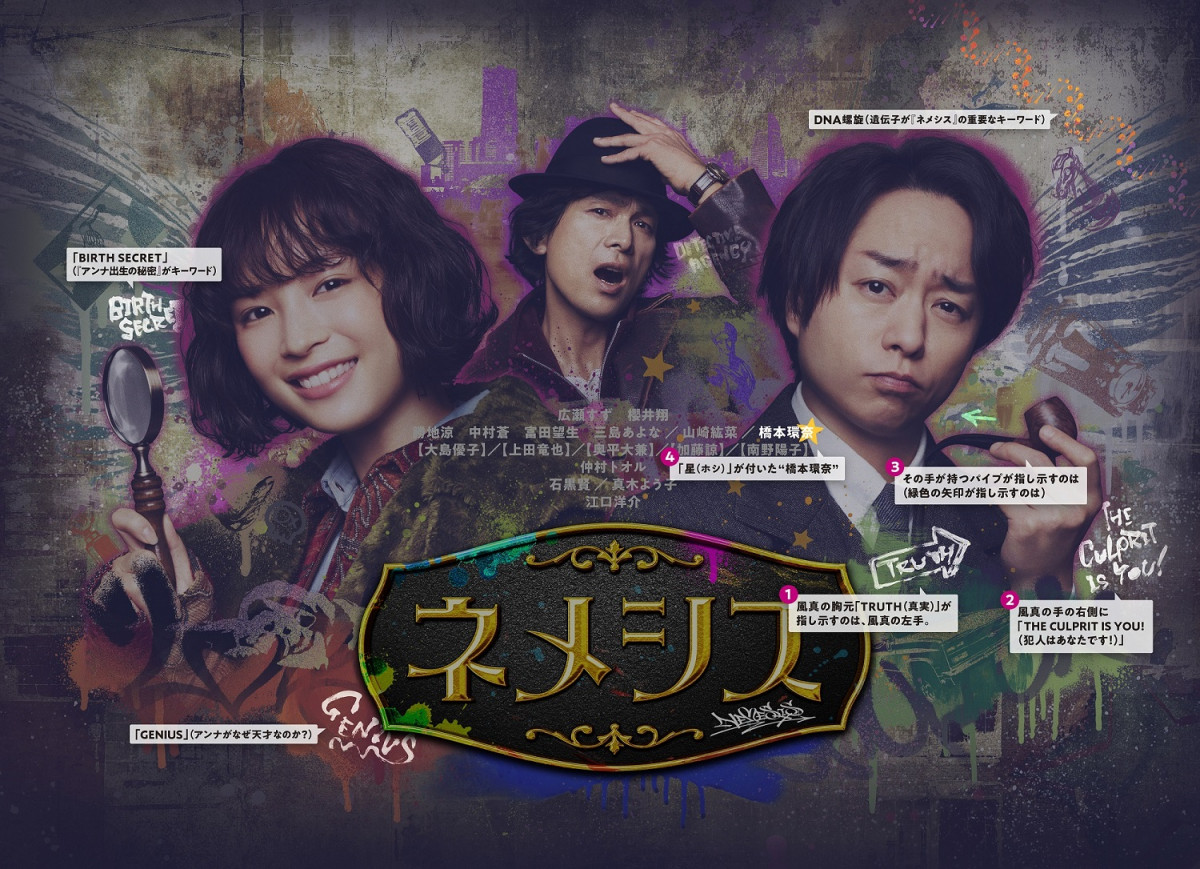 名探偵の姿を一足先にチェック！広瀬すず×櫻井翔 新ドラマ『ネメシス
