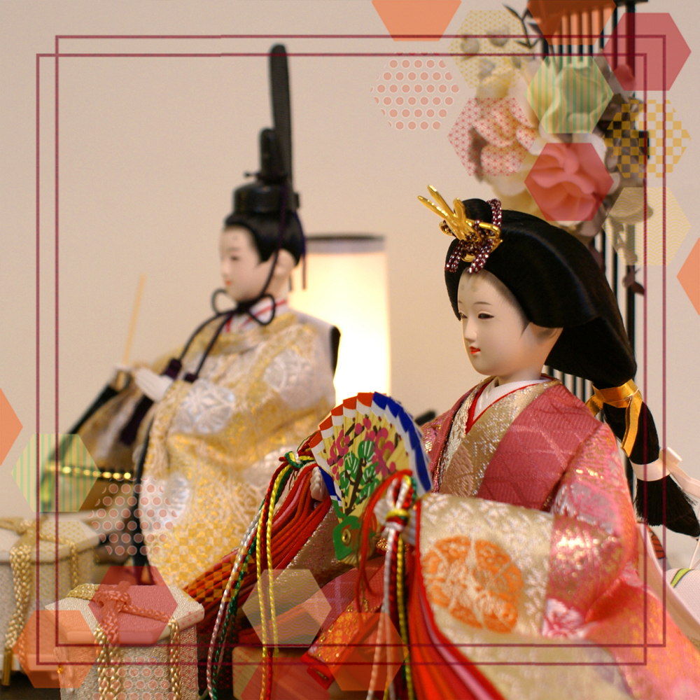 雛人形,久月,よろこび雛,ケース飾り,66801,ひな人形,インターネット