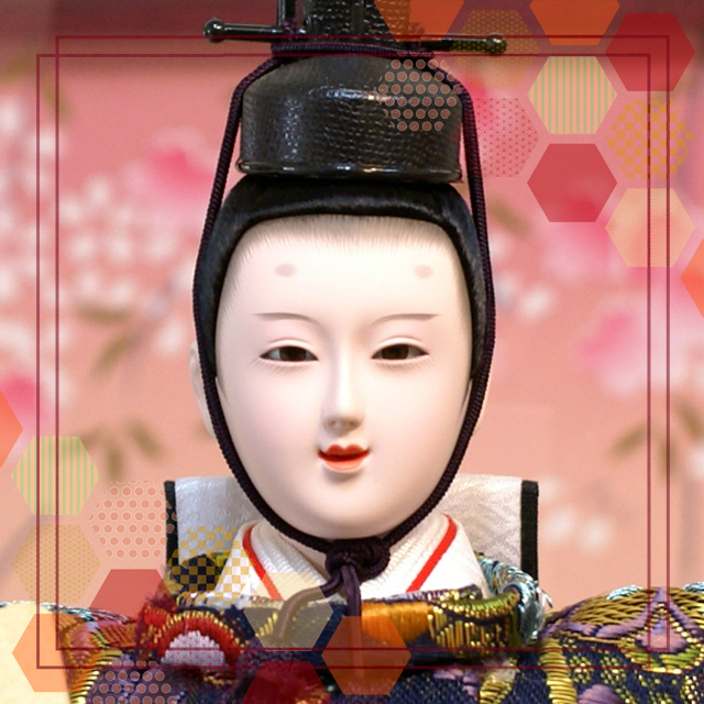 雛人形,吉徳大光,ケース飾り,322-225,三人官女,五人,ひな人形