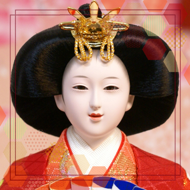 雛人形,吉徳大光,ケース飾り,322-225,三人官女,五人,ひな人形