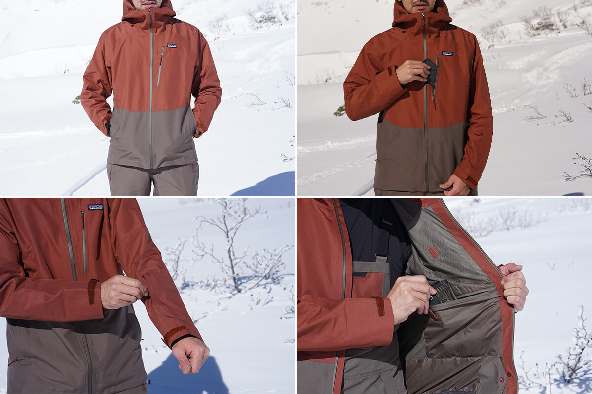 パタゴニア「パウダー・タウン・ジャケット＆ビブ」レビュー：バック