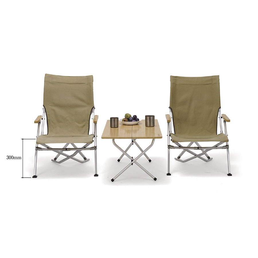 snow peak（スノーピーク）ローチェア30ブラウン ペアセット FK-391