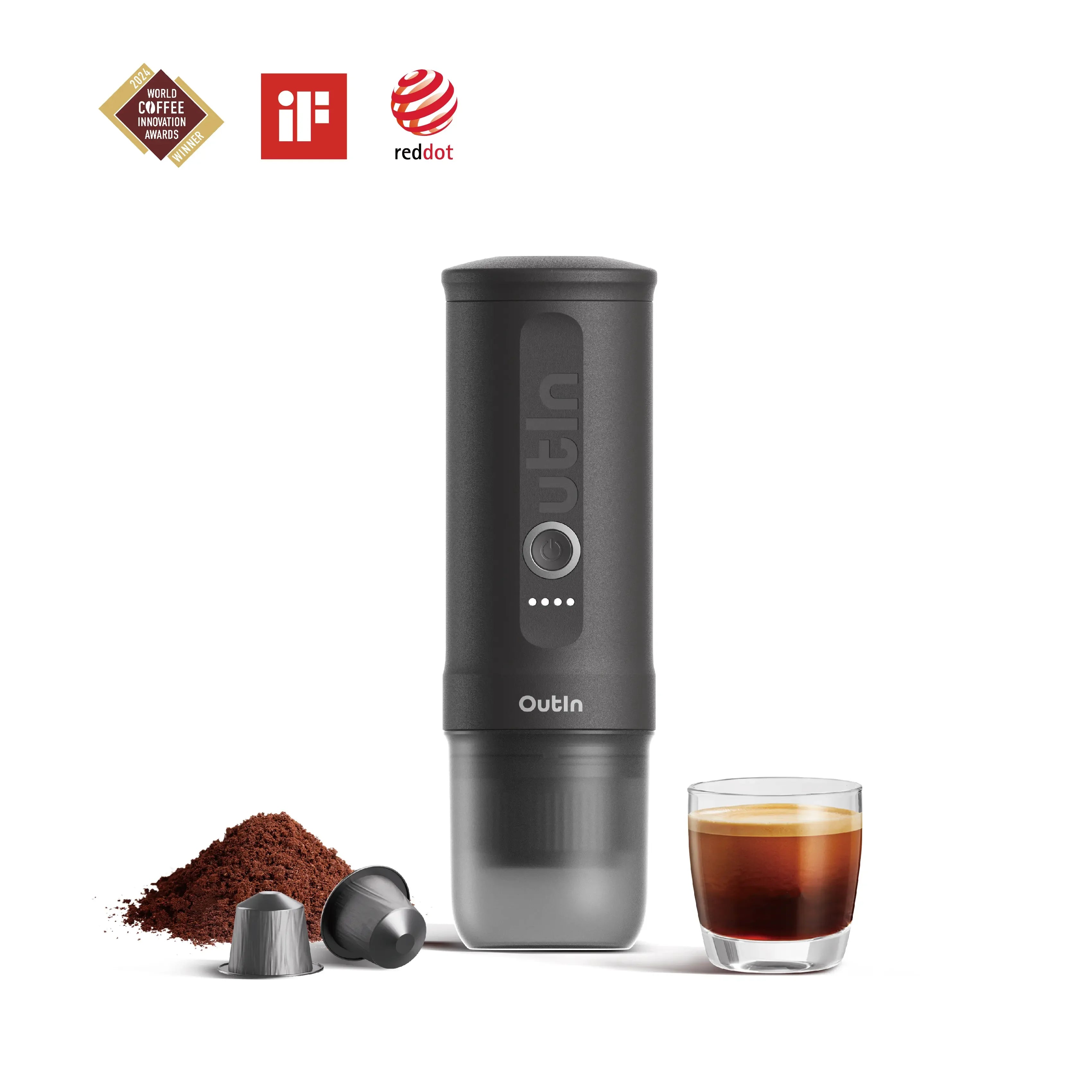 Nano Portable Espresso (Space Grey) | Rapid Heat, 20 Bar