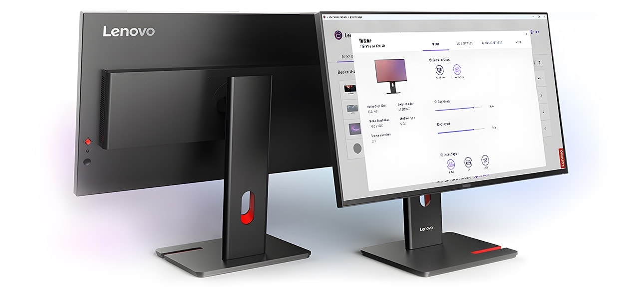 Ultra thin IPS ThinkVision T24-40 Monitor with Near-Edgeless panel