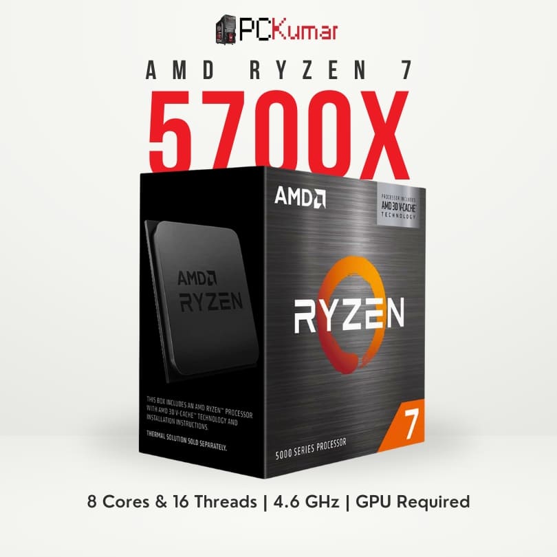 AMD Ryzen 7 5700X 8 Core and 16 Threads AM4 Unlocked - PCKumar
