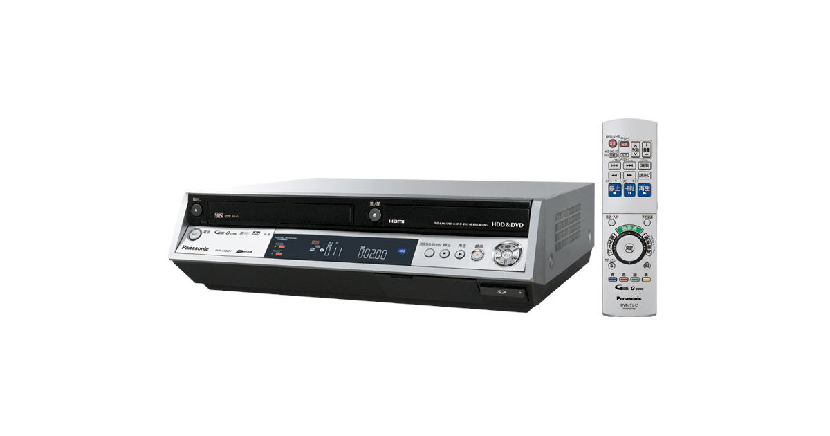 概要 DVDレコーダー（250GB、HDD内蔵VHSビデオ一体型