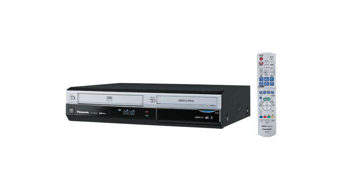 概要 HDD搭載VHS一体型ハイビジョンDVDレコーダー DMR-XW200V