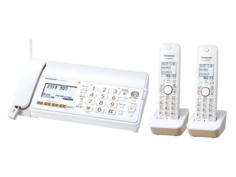 概要 デジタルコードレス普通紙ファクス（子機2台付き） KX-PD303DW