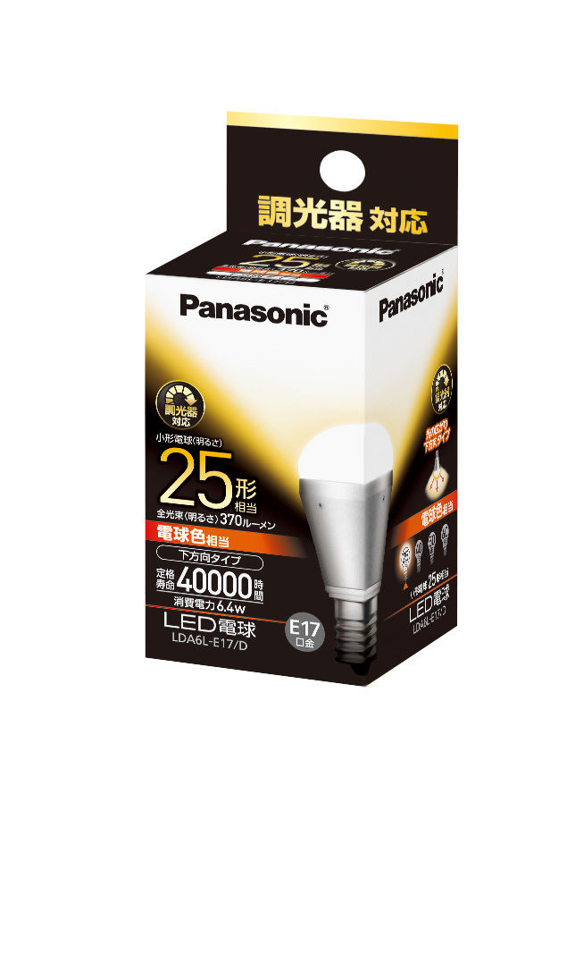 概要 LED電球 6.4W(電球色相当)※調光器対応 LDA6LE17D | LED電球・蛍光