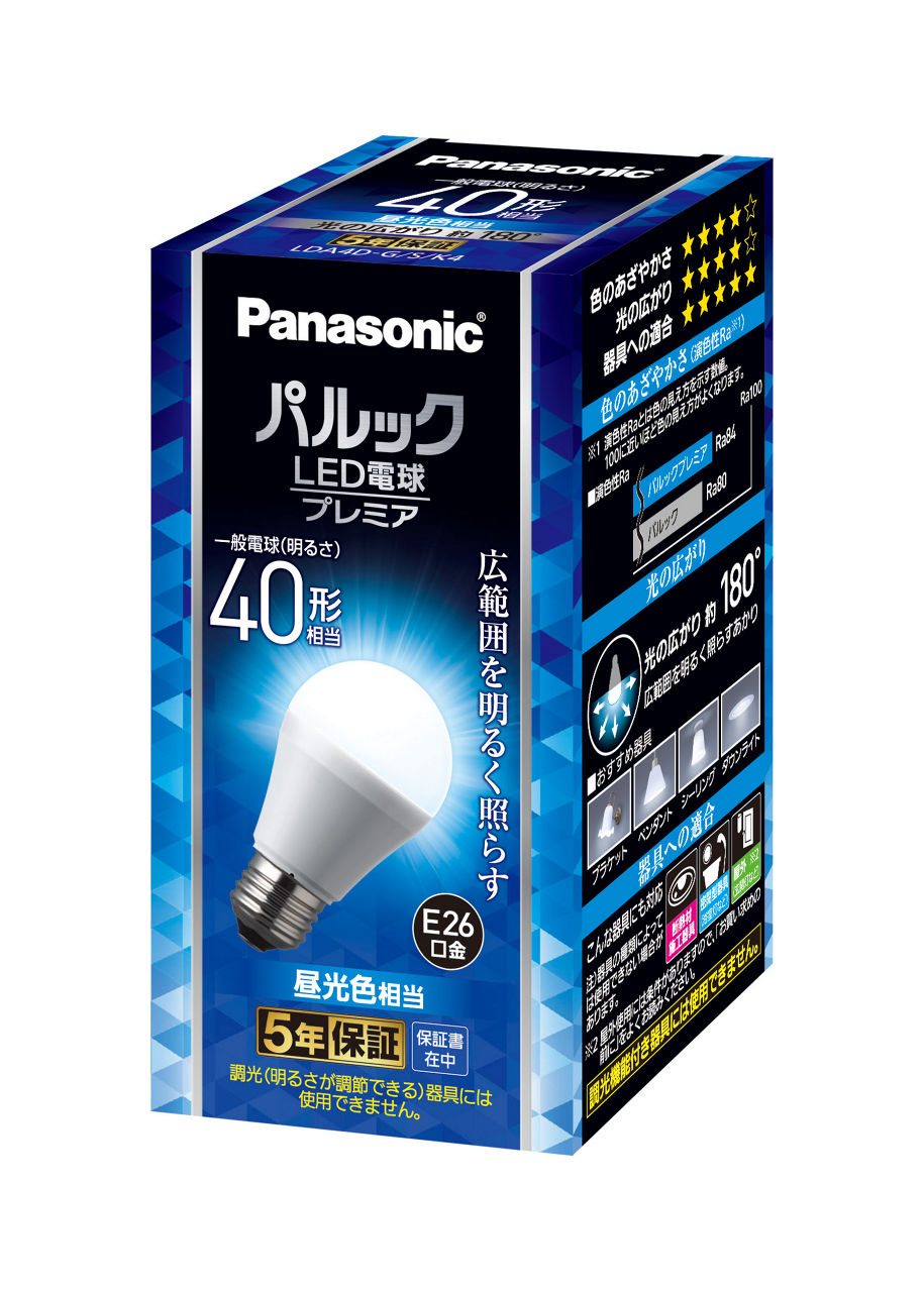 概要 パルック LED電球 プレミア 4.2W （昼光色相当） LDA4DGSK4 | LED