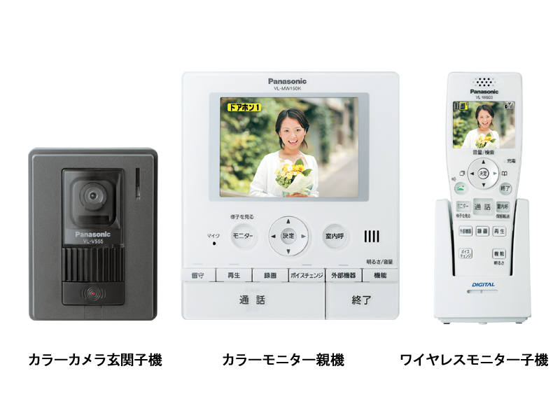 概要 コードレスモニター子機付ドアホン VL-SW150K | インターホン