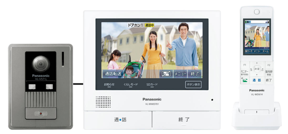 概要 テレビドアホン VL-SWD701KL | インターホン・テレビドアホン