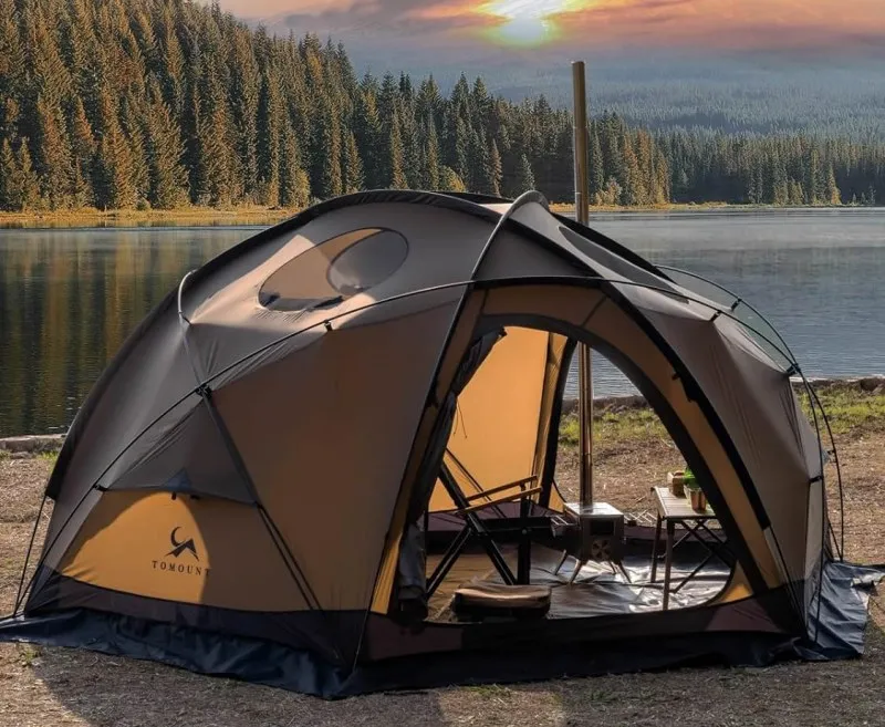 TOMOUNT「DOME-OTTO S2」シルナイロン製の軽量な中型ドームシェルター