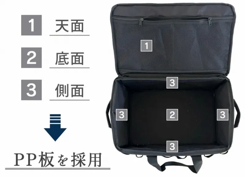 大容量47Lで使い勝手抜群のソフトコンテナ登場｜FUTUREFOX | PANDA CAMP