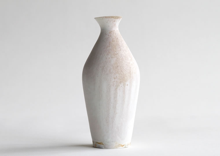 薪窯白磁 徳利 | Works | 田淵太郎 | panorama