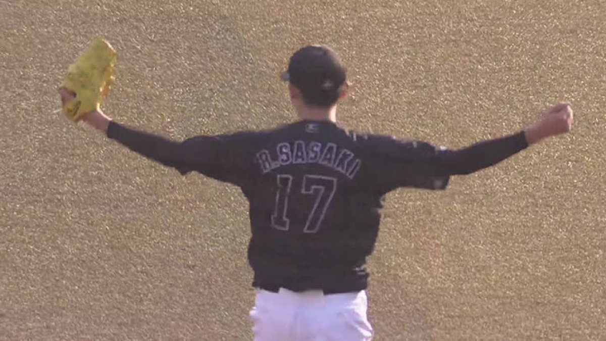 佐々木朗希が完全試合達成。プロ野球新記録の13者連続奪三振など球史に