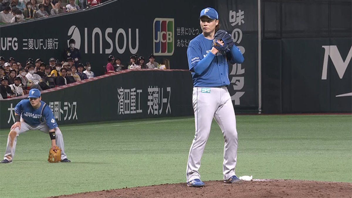 山崎福也が5回3安打1失点で今季初勝利 12安打6得点で北海道日本ハム