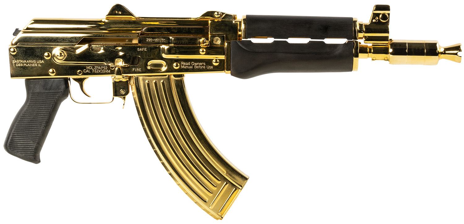 ZASTAVA ZP92762MGL ZPAP92 762 PSTL 24K GOLD WLNT | Paducah Shooters