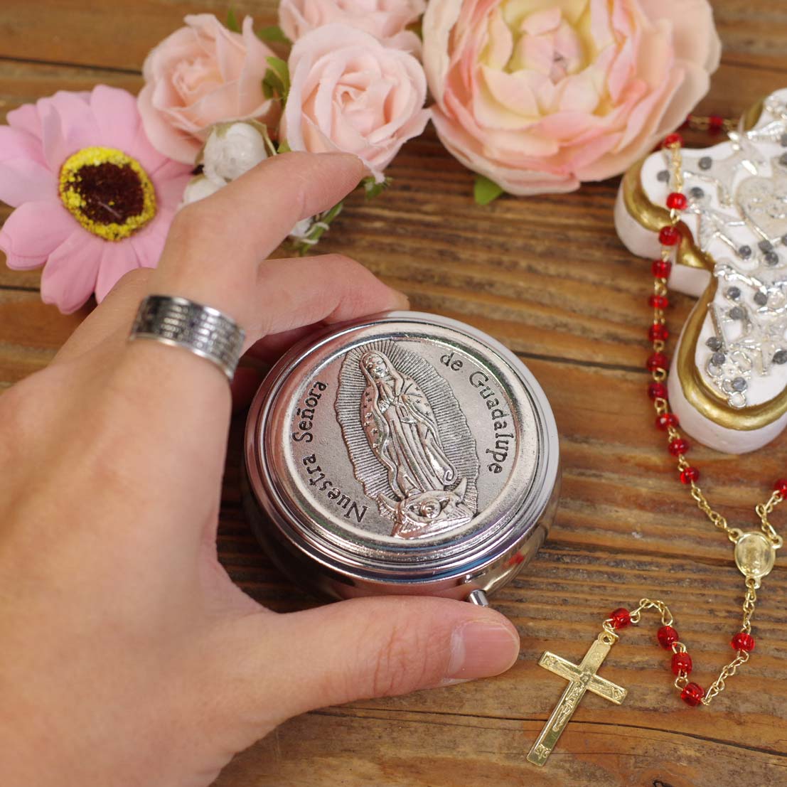 ミラー付☆ジュエリーケース B