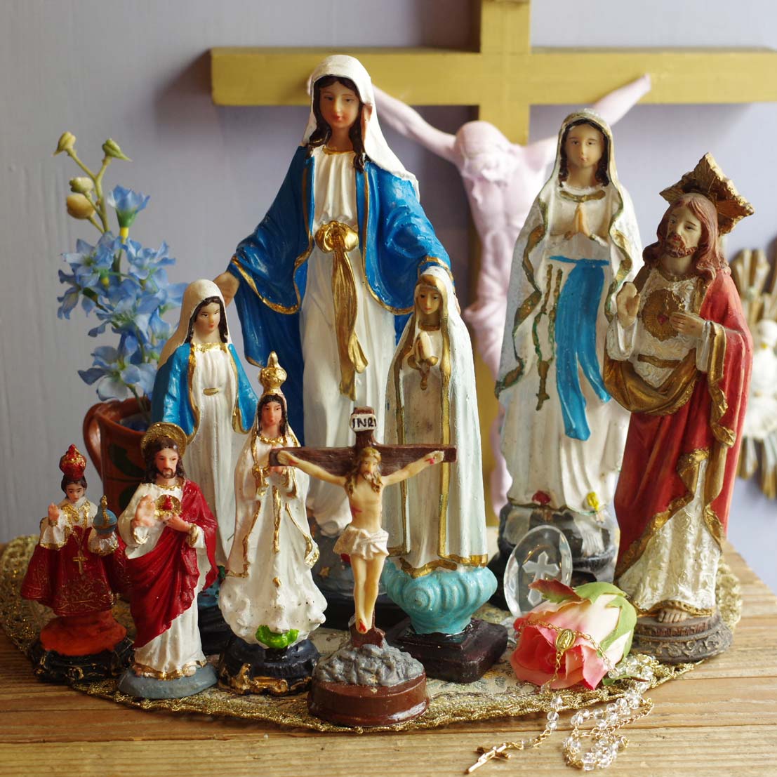 カトリック☆グアダルーペの聖母像【H18cm】