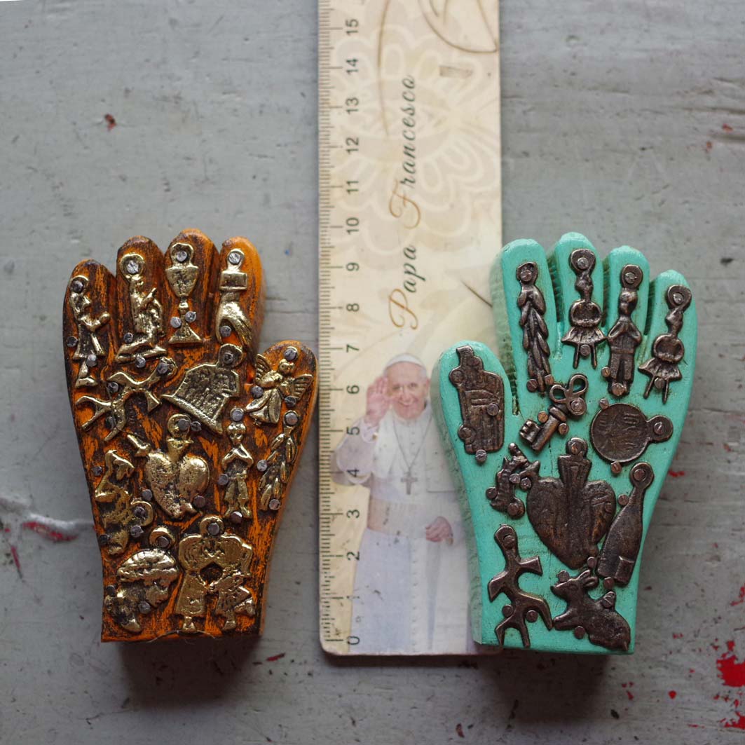 ミラグロ☆mini手の壁掛け【H9cm】 G