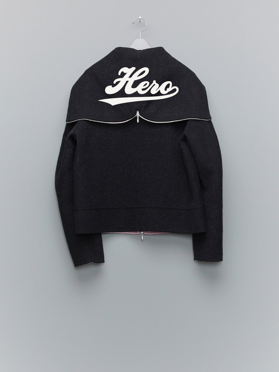 MASU(エムエーエスユー)のBAT COLLAR ZIP-UP JACKET BLACKの通販