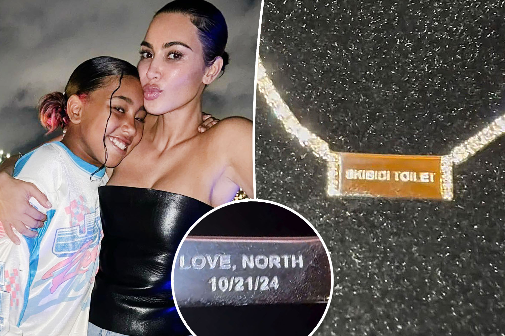 North West gives Kim Kardashian necklace for 44th birthday